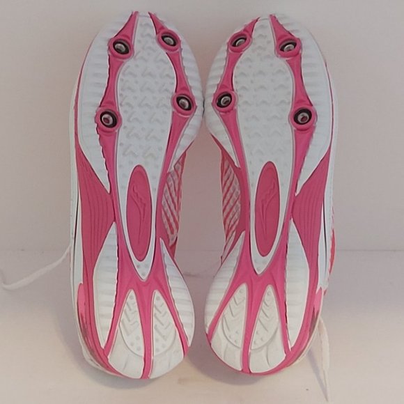 SAUCONY | Women's Kilkenny XC5 Track - Cross Country Spikes Pink White Sz 6 - Picture 6 of 7